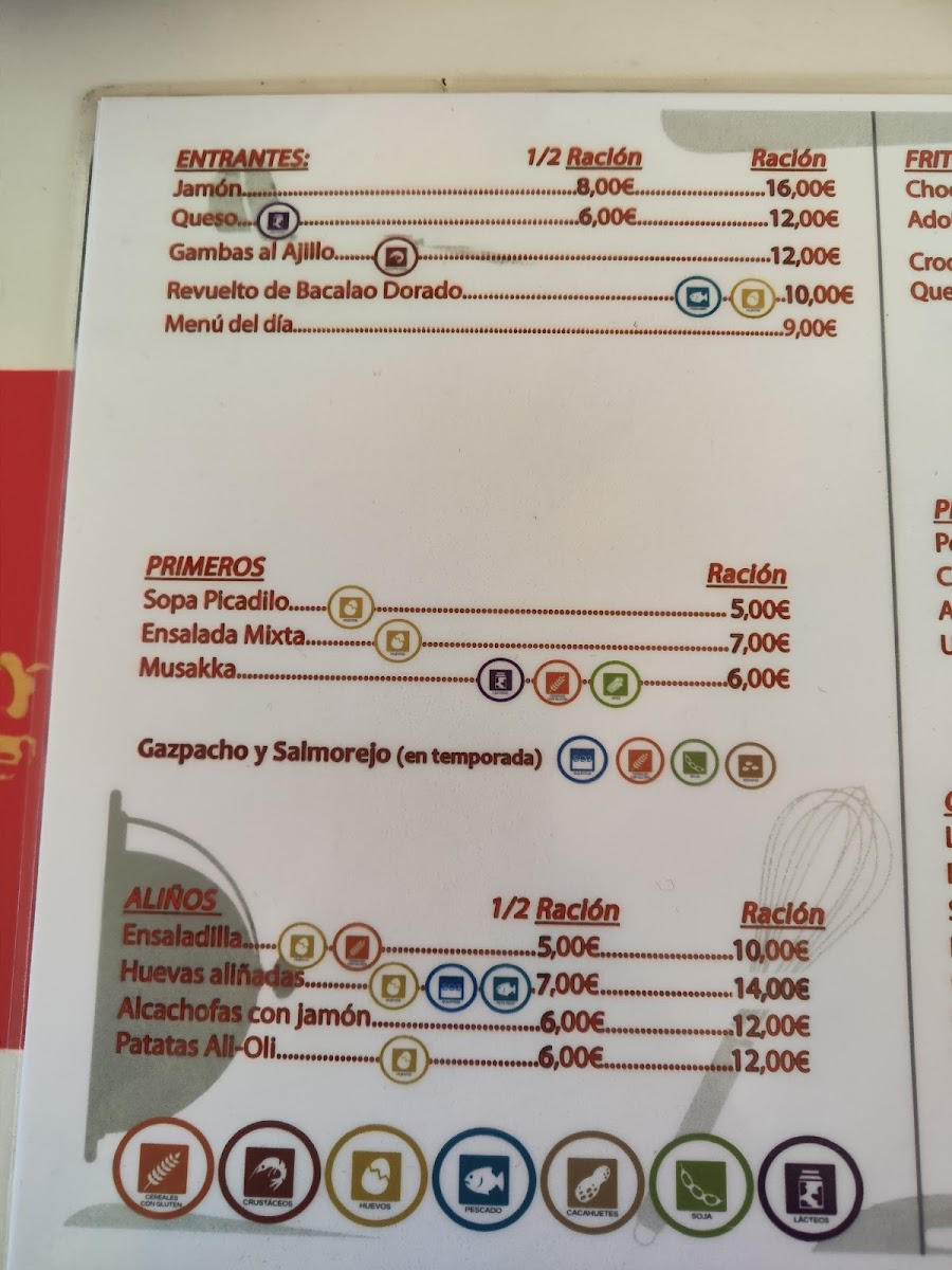 Menu Taberna Andaluza, Antigua Venta Ucha-2